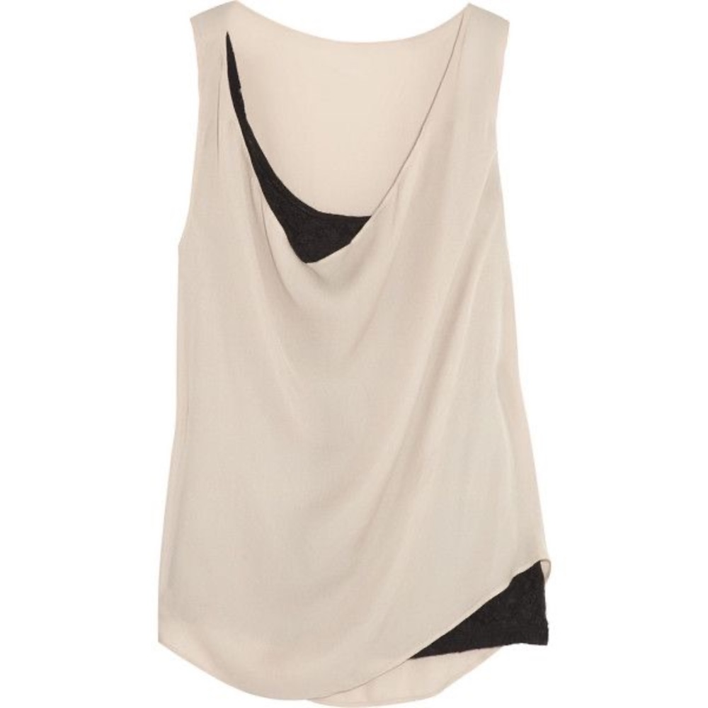 NWOT Air by Alice + Olivia Cream Tank (XS)